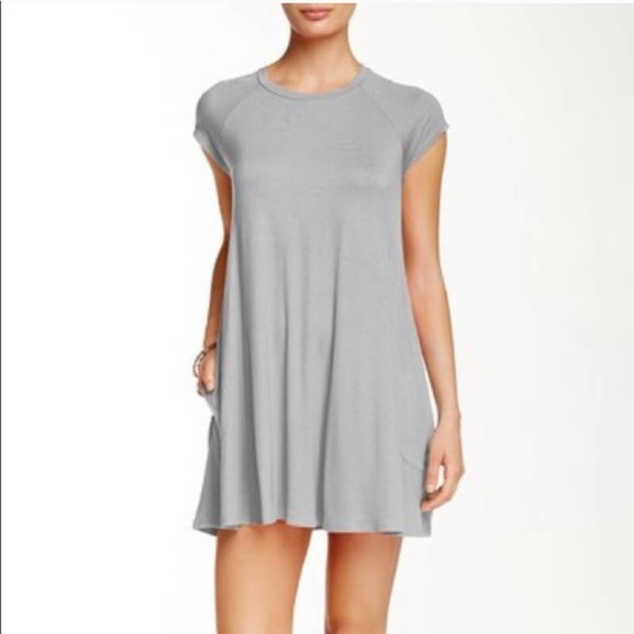 SOPRANO Women's Black T-Shirt Jersey Swing Mini Dress with Pockets size XS - Picture 7 of 8